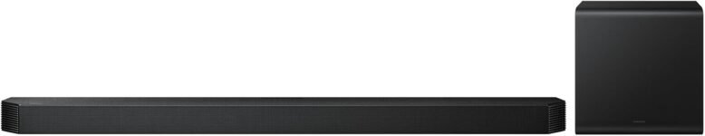 Samsung HW-Q810GH / Q800H Q-Series 5.1.2 Canal Surround Soundbar para TV, Subwoofer Inalámbrico Dual de 6,5 pulgadas, Dolby Atmos, Q-Symphony, Game Mode Pro para sonido de juegos 3D, Alexa