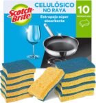 Scotch-Brite – Depurador celulósico que no raya, paquete de 10 – Depurador altamente absorbente, ideal para las tareas de limpieza diarias