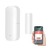 Sensor inteligente de puerta y ventana WiFi, alarma inalámbrica detectora de puerta y ventana, sensor de contacto de puerta y ventana para seguridad en el hogar compatible con Alexa, 1 unidad