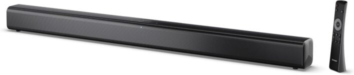 Sharp HT-SB145 Barra de Sonido 2.0 Bluetooth con HDMI ARC/CEC, Reproducción USB, Potencia Total 150W, 80 cm, Negro