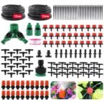 Sistema de Riego Automático, 149 Piezas, Kit de Riego por Goteo 15M+15M, Huerto de Riego por Goteo, Adecuado para Prados, Jardines, Huertos Sistema de Riego Automático para Césped
