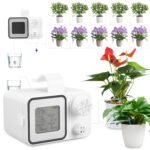 Sistema de Riego Automático para 15 Plantas con Temporizador, Tipo C, Goteros Ajustables, Riego por Goteo, Controlador de Riego para Interior, Balcón, Jardín e Invernadero