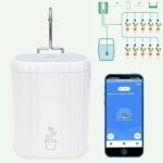 Sistema de Riego WiFi, Control por APP, Temporizador Inteligente, Kit de Riego por Goteo, 10 Boquillas para Jardín, Balcón, Interior, Compatible con Tuya
