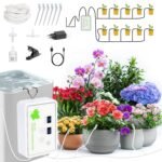 Sistema de riego automático para plantas de jardín, riego automático con bomba de goteo, juego para 16 plantas en macetas