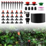 Sistema de riego de 20 m, kit de riego automático para jardín, kit de riego por goteo para plantas en macetas, balcón, flores, terraza, plantas, invernadero, paisaje