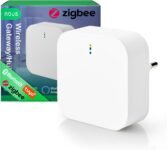 Smart ZigBee Gateway, Hub Domótico Inalámbrico, Compatible con hasta 128 Dispositivos Zigbee y Bluetooth, Control Remoto y por Voz con Alexa y Google, Automatizaciones Locales, Diseño Compacto