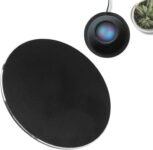 Soporte de Escritorio de Aleación de Aluminio para Homepod Mini, HomePod 1.ª y 2.ª Generación, Base Antideslizante para Mini Altavoz, Soporte Elegante (Negro)