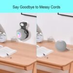 Soporte de pared Homepod Mini, soporte de pared resistente para minialtavoces Homepod, ahorro de espacio, excelente gestión de cables sin enredos