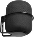 Soporte de pared de metal para HomePod 2023 de 2.ª generación/1.ª generación, soporte de ahorro de espacio compatible con HomePod 2.ª/1.ª con gestión de cables (negro)