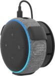 Soporte de pared para Dot 3.ª generación y Google Nest mini/Home Mini, soporte de pared con gestión de cables de montaje con tornillos