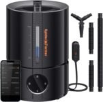 Spider Farmer Nuevo Humidificador 450 ml/h para Plantas Grow Shop Dormitorio GGS Humidificador Ultrasónico Inteligente con Higrómetro Interior Negro Pequeño 5L Relleno Superior