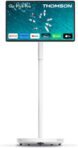 THOMSON Go Plus Pro Pantalla táctil inteligente 27 pulgadas (69 cm) FHD, Android, control por voz, Hotspot, cámara de 5 MP, subwoofer, WiFi 6, Bluetooth, batería de 4 horas, soporte portátil – Blanco