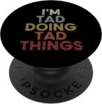 Tad Name Tad Nombre personalizado Primero dado PopSockets PopGrip Adhesivo