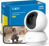 Tapo C200 – Cámara IP WiFi 360° FHD 1080p Cámara de Vigilancia, Visión Nocturna, Notificaciones en Tiempo Real, Soporte Tarjeta SD, Detección de Movimiento, Control Remoto, Compatible con Alexa