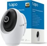 Tapo C260 Cámara de Vigilancia WiFi Interior, Seguridad para el Hogar, 4K 8MP 360°, Detección AI, Grabación Local/Nube, Privacidad Física, Zoom 18x, Seguimiento, Audio Bidireccional, microSD