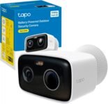 Tapo C400 Cámara WiFi Externa Inalámbrica FHD, Batería 5200mAh Hasta 180 Días, Cámara de Vigilancia, Visión Nocturna a Color, Detección de Personas, Alarma Sonora y Luminosa, IP65