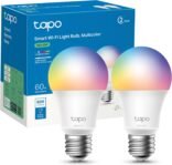 Tapo L530E Bombilla LED Inteligente Wi-Fi, Multicolor, Regulable, Casquillo E27, 8,3W, 806 Lúmenes, Compatible con Alexa y Google Home, Paquete de 2 (Paquete de 1)
