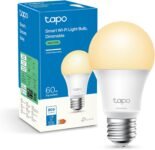 Tapo TP-Link L510E Bombilla LED Inteligente, Bombilla WiFi No Necesita Hub, Blanco Cálido 2700K, Regulable, E27, 8,7W/806lm, Compatible con Alexa, Echo y Google Home