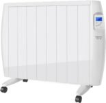 Taurus – Malbork Connect Transmisor Térmico WIFI 1500W | 3 modos + temperatura ajustable | Ruedas + Soporte | Radiador Eléctrico APP Alexa Google Home | Baños Apto IP24 | Pantalla LCD | 15 m2 | 58×77,5×8