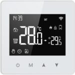 Termostato inteligente TUYA ZigBee de pared, pantalla LCD programable, mando a distancia, funciona con pilas, para horno