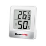 ThermoPro TP49 Higrómetro digital pequeño, termómetro interior para monitorear la medición de temperatura y humedad, para comodidad en la oficina y el hogar, termómetro para reptiles