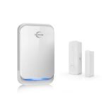 Timbre con alarma para puerta y ventana con sensor magnético para puerta, 38 sonidos, 4 modos de volumen ajustables, indicador LED, timbre para negocios/hogar