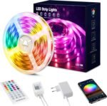 Tiras LED 15 Metros RGB 5050, Luces LED con App y Controlador, Sincronización con Música, Ideal para Luces LED, Luces de Habitaciones, Decoración de Fiestas y Navidad (15 mx 1)