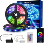 Tiras LED Weily 15M RGB Tiras LED con control remoto multicolor