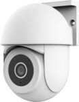 Trust IPCAM-3900 Cámara de Vigilancia WiFi Exterior, Cámara 360° con Visión Nocturna, Luz/Sirena/Micrófono Incorporados, Detección de Personas, Cámara con App, Videovigilancia, Blanco