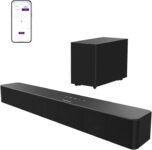 ULTIMEA Barra de Sonido 2.1 con Subwoofer Inalámbrico, Control App, VoiceMX y BassMX, Potencia Máxima 240W para Smart TV, Graves Ajustables, HDMI, Óptico, Bluetooth 6.0, Poseidon M30 (Modelo 2026)