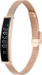 VBESTLIFE Pulsera Inteligente, Rastreador de Ejercicios con Bluetooth 5.3 para Android iOS, Pulsera de Salud Impermeable con aplicación de Ciclismo y natación (Oro)