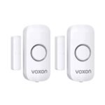 VOXON Alarma de Puertas y Ventanas, Fácil de Instalar, Alarma Magnética Antirrobo para Puertas y Ventanas con Volumen de 100dB para Seguridad Infantil en Casa y Comercios (Pack de 2)