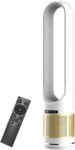 Ventilador Torre Purificador Aire Función Frío Calor Sin Cuchillas Control Remoto Ideal Dormitorio Oficina Cocina Oscilación 80°Circulación Pantalla LED 8 Velocidades Temporizador Tiempo