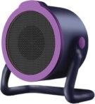 Ventilador de calefacción de 500 W – Calefacción pequeña para acampar | Calefacción giratoria de 360° para viajes, escritorio, autocaravana y hogar | Clima frío compacto, E