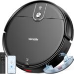 Verslife L6 Robot Aspirador y Fregona 4000Pa, 120 min, Sensores Anticaída y Anticolisión, Antienredos Delgado, Control por APP, Remoto y Voz, Apto para Suelos Duros, Alfombras y Pelos de Mascotas