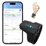 ViATOM Oxímetro de pulso Bluetooth profesional, monitor de sueño de muñeca portátil con alarma, medidor de oxígeno en sangre monitoreo continuo con informe compartible