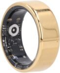 Vikye Health Tracker con anillo inteligente, anillos de salud portátiles con seguimiento del sueño, anillos de seguimiento de actividad física para mujeres y hombres, con (dorado)