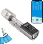 WELOCK PCB41 Cerradura Electrónica con Contraseña Bluetooth, Cerraduras Inteligentes con WiFi y Tarjeta RFID, Nivel de Impermeabilidad IP65, Cerradura Electrónica Fácil de Instalar