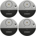 WER Doberman Security Cámaras de ventana ultrafinas con potentes sensores de vibración y alarma de 100 dB, perfectas para el hogar, la oficina, la residencia o incluso las casas rodantes