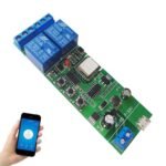 WiFi Jog Relay Interruptor momentáneo/autobloqueo Módulo DIY Automatización del hogar inteligente Control de aplicación eWeLink Compatible con Alexa/Google Assistant/IFTTT (ST-DC2)