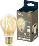 WiZ – Bombilla Inteligente Wi-Fi LED Filamento, 6,7w (Eq. 50w) E27 A60, Luz Blanco Cálido a Frío Regulable, con Tecnología SpaceSense y Compatible con Alexa y Google Home