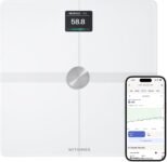 Withings Body Báscula de Baño Inteligente con Composición Corporal Avanzada (Peso, Grasa Corporal, Músculo, Masa Ósea, Agua, Índice de Grasa Visceral), Báscula de Peso Corporal WiFi, Hasta 8 Usuarios