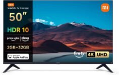 XIAOMI F 50 TV, 50 Pulgada (127 cm), 4K UHD, Smart TV, Fire TV, Alexa Voice Control, HDR10, MEMC, Game Boost Mode 120Hz, 2GB+32GB, Compatible con Apple AirPlay, 2025