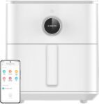 Xiaomi Smart Air Fryer 6.5L Freidora de aire 6.5L, 1800W, +100 recetas, Pantalla OLED, Temperatura ajustable 40°C-220°C, Cocción uniforme 360°, Blanca (Versión ES)