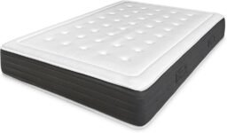 amuéblate Online – Colchón viscoelástico 135 x 190 cm, Flow Comfort+ Multicapa, Alto 24 cm, Firmeza Media/Alta, Antiácaros, tratamiento antibacteriano e hipoalergénico. Hecho en España