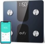 eufy C1 Báscula Inteligente con Bluetooth, Báscula de Baño Digital Inalámbrica con Medición de Grasa Corporal, 12 Medidas, Peso/Grasa Corporal/IMC, Análisis de Composición Corporal