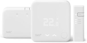 tado° V3+ Kit de inicio de termostato inteligente inalámbrico con control de agua caliente, funciona con Alexa, Siri y Google Assistant – Versión mejorada Instalación más sencilla