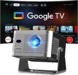 【Google TV/Aplicaciones Oficiales/Asistente de Voz】 Proyector Magcubic 4K, Proyector Portátil Full HD 1080P, 650 ANSI, Enfoque Automático, Altavoz Dolby Audio de 15W, WiFi 5 para Cine en Casa/Exterior